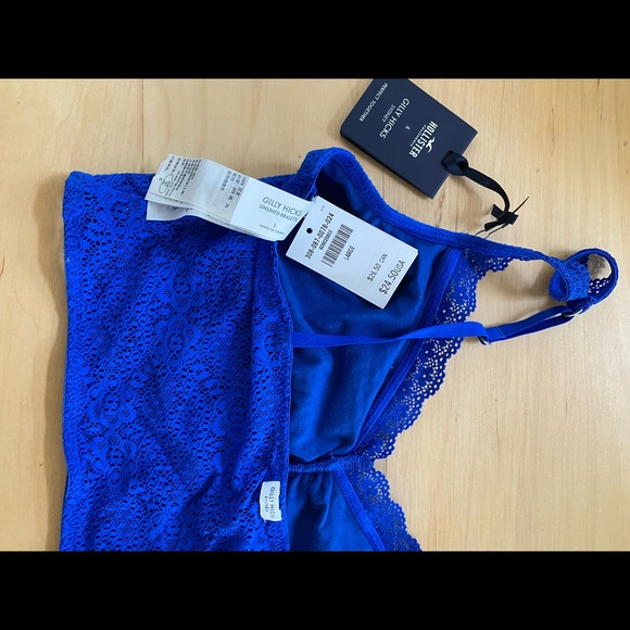 Gilly hicks blue unlined bralette size large - Picture 9 of 9